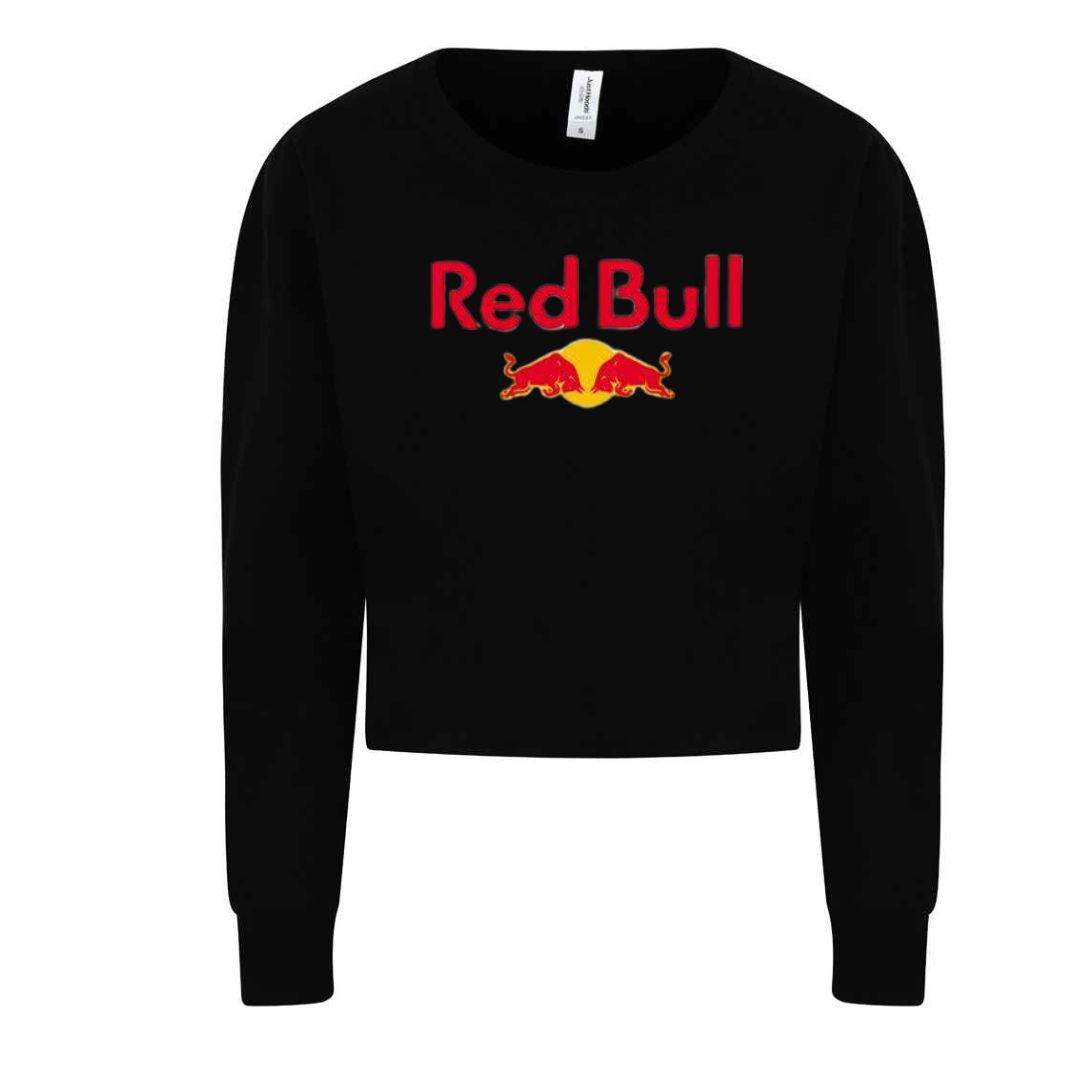 Women's Red Bull Long Sleeve Crop Sweatshirt