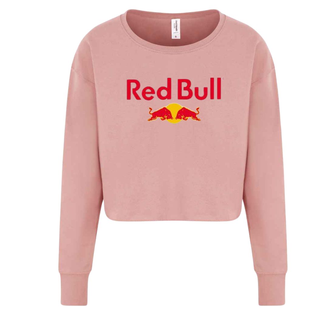 Women's Red Bull Long Sleeve Crop Sweatshirt