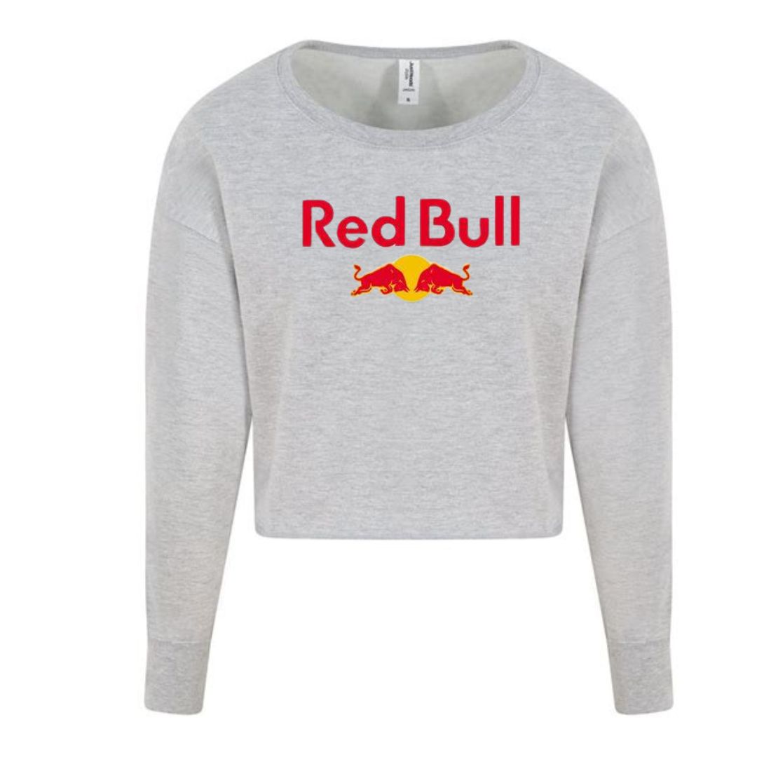 Women's Red Bull Long Sleeve Crop Sweatshirt