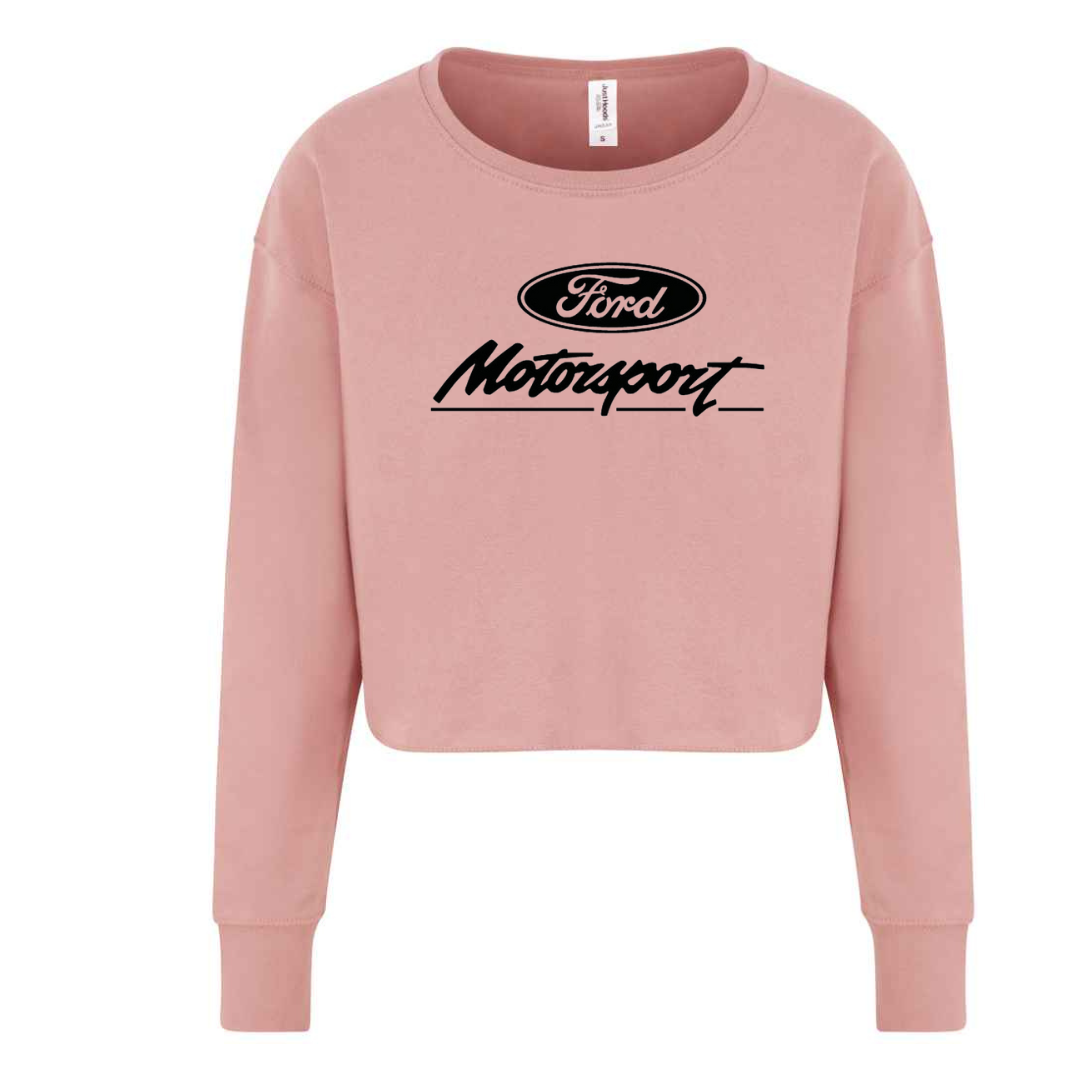 Women's Ford Motorsport Long Sleeve Crop Sweatshirt