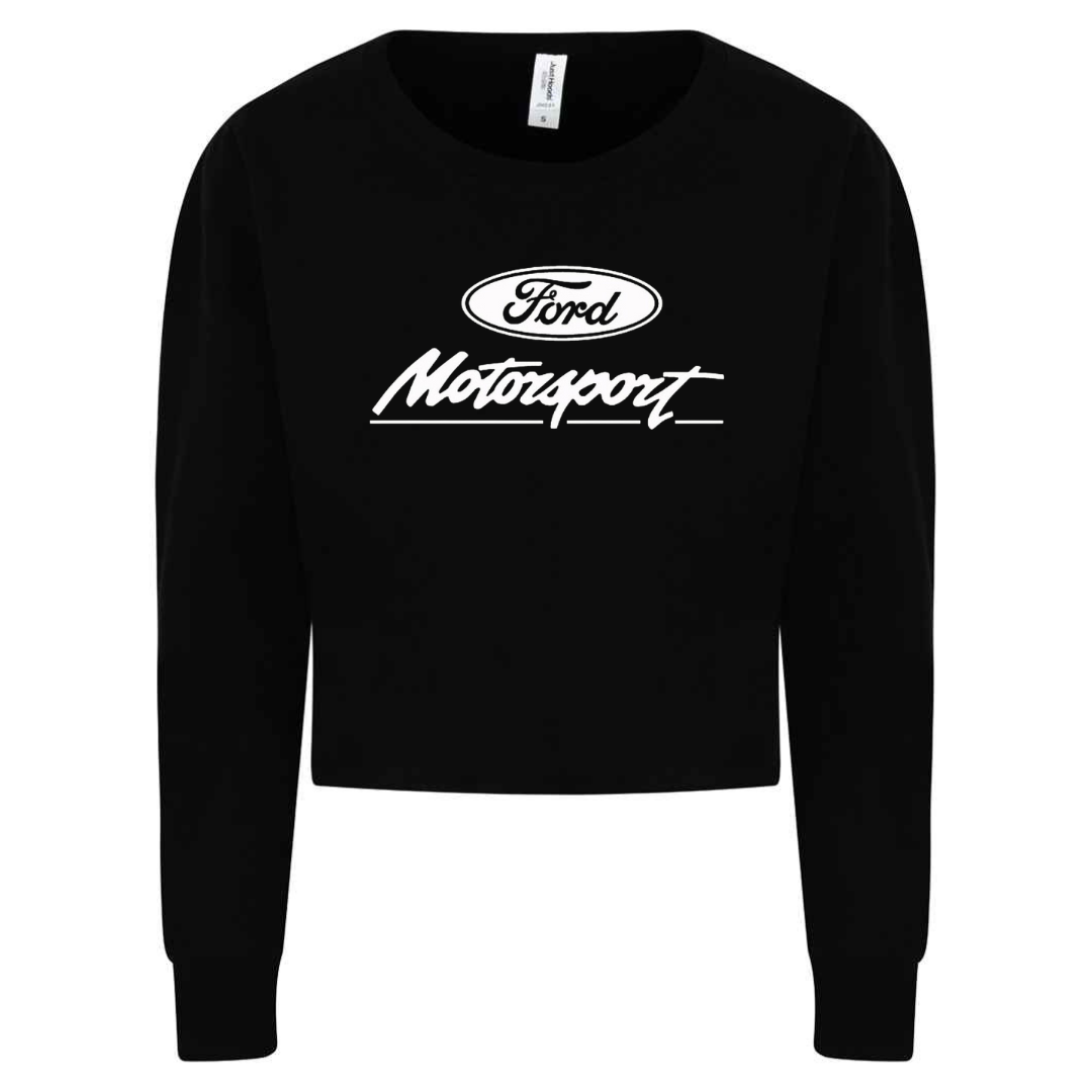 Women's Ford Motorsport Long Sleeve Crop Sweatshirt