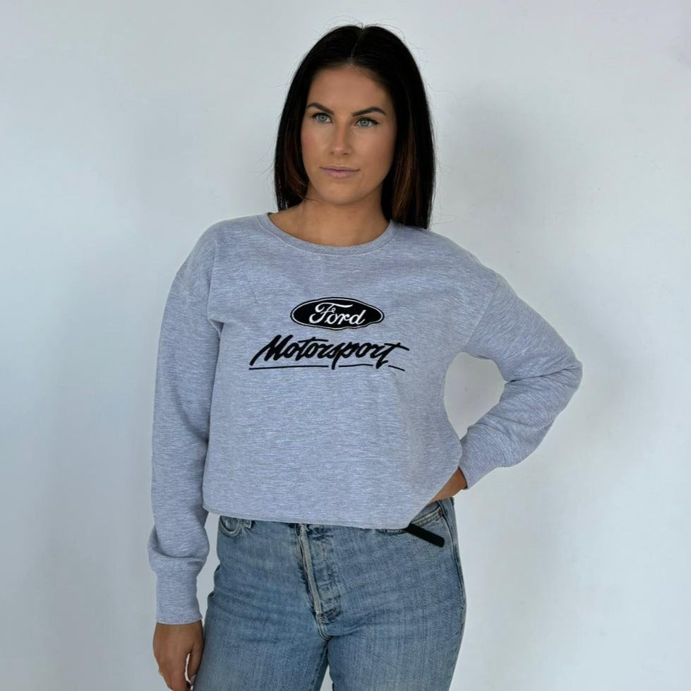 Women's Ford Motorsport Long Sleeve Crop Sweatshirt