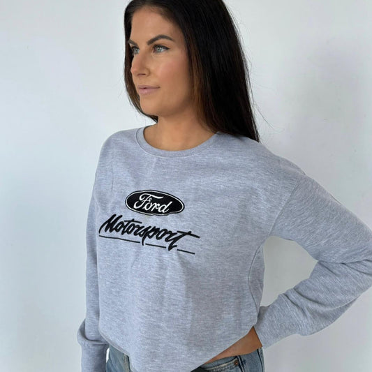 Women's Ford Motorsport Long Sleeve Crop Sweatshirt